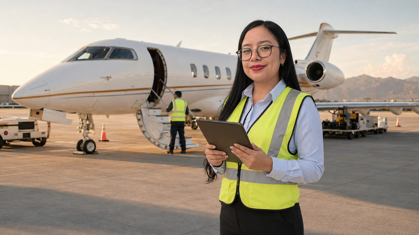 Jennyfer coordinating a Canon Air handling operation