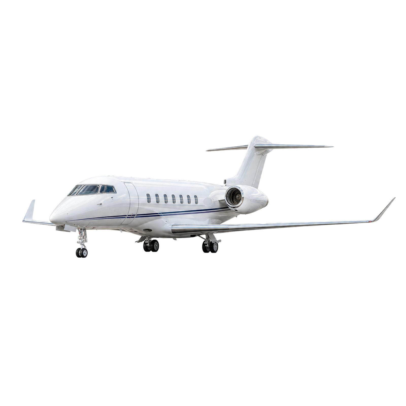 Side view of a super mid private aircraft