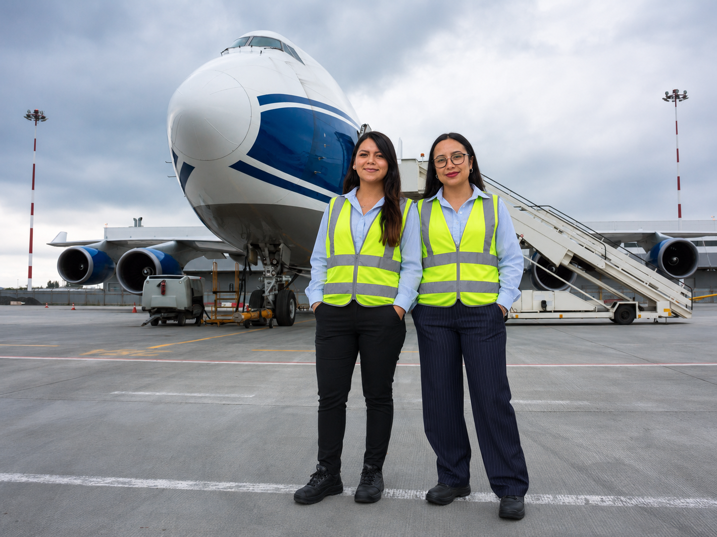 Large aircraft ground handling environment