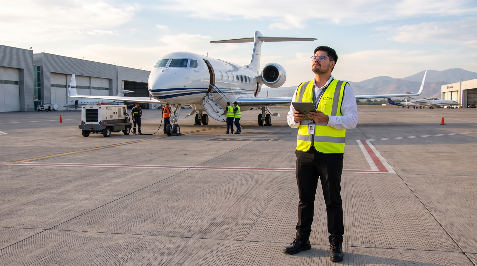Canon Air permits and ground services coordination
