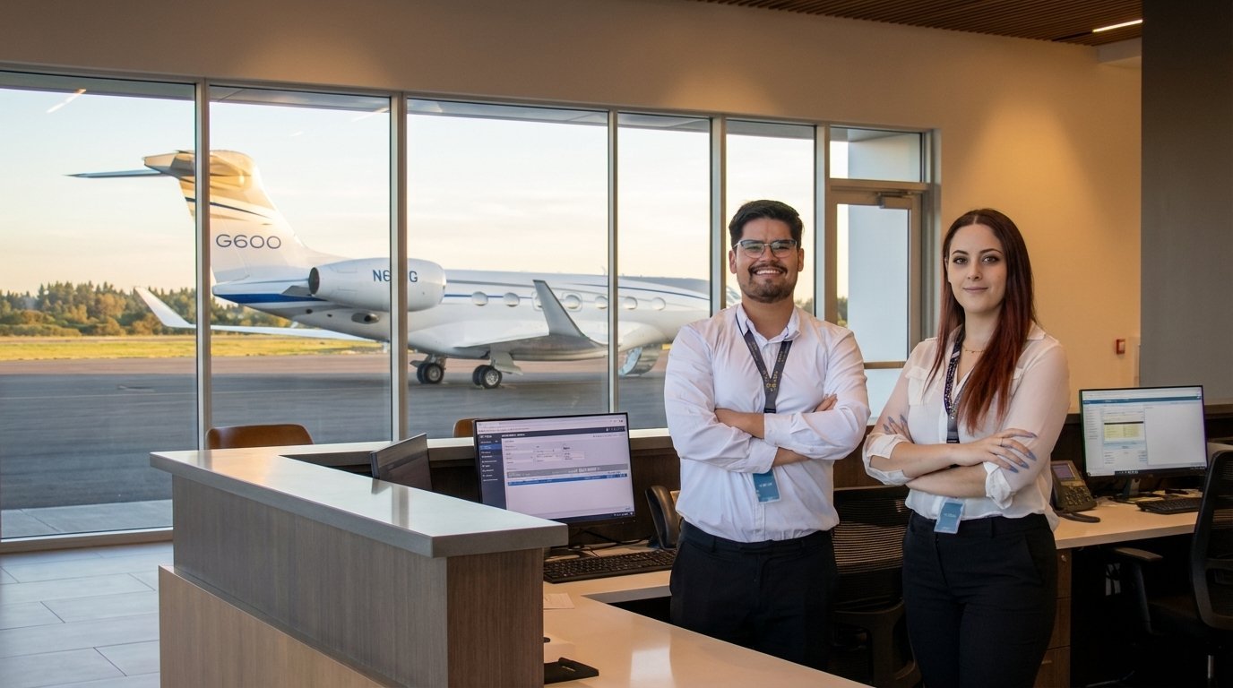 Canon Air operations team supporting a flight